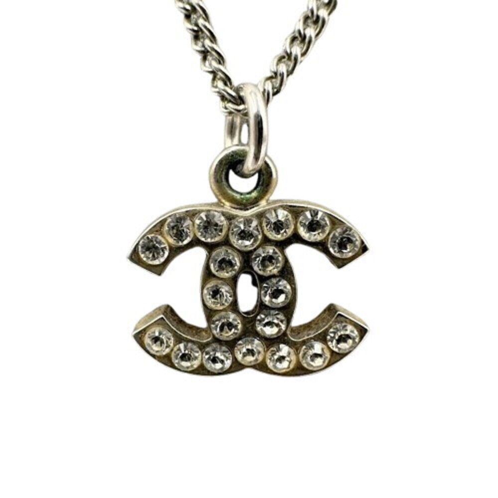 CHANEL Rhinestone Necklace 05V